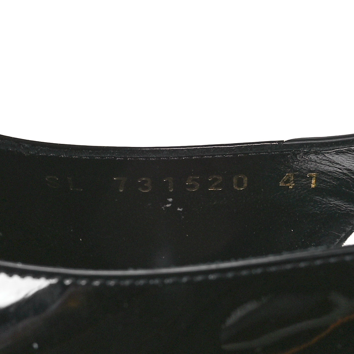 Saint Laurent Patent Calfskin Kiss 105 Slingback Pumps 41 Black 8 of 9