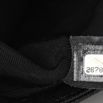 Chanel Caviar Chevron Quilted Medium Boy Flap Black 7 of 10