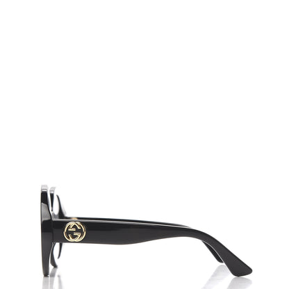 Gucci Acetate Round GG Sunglasses GG0319S Black 3 of 7