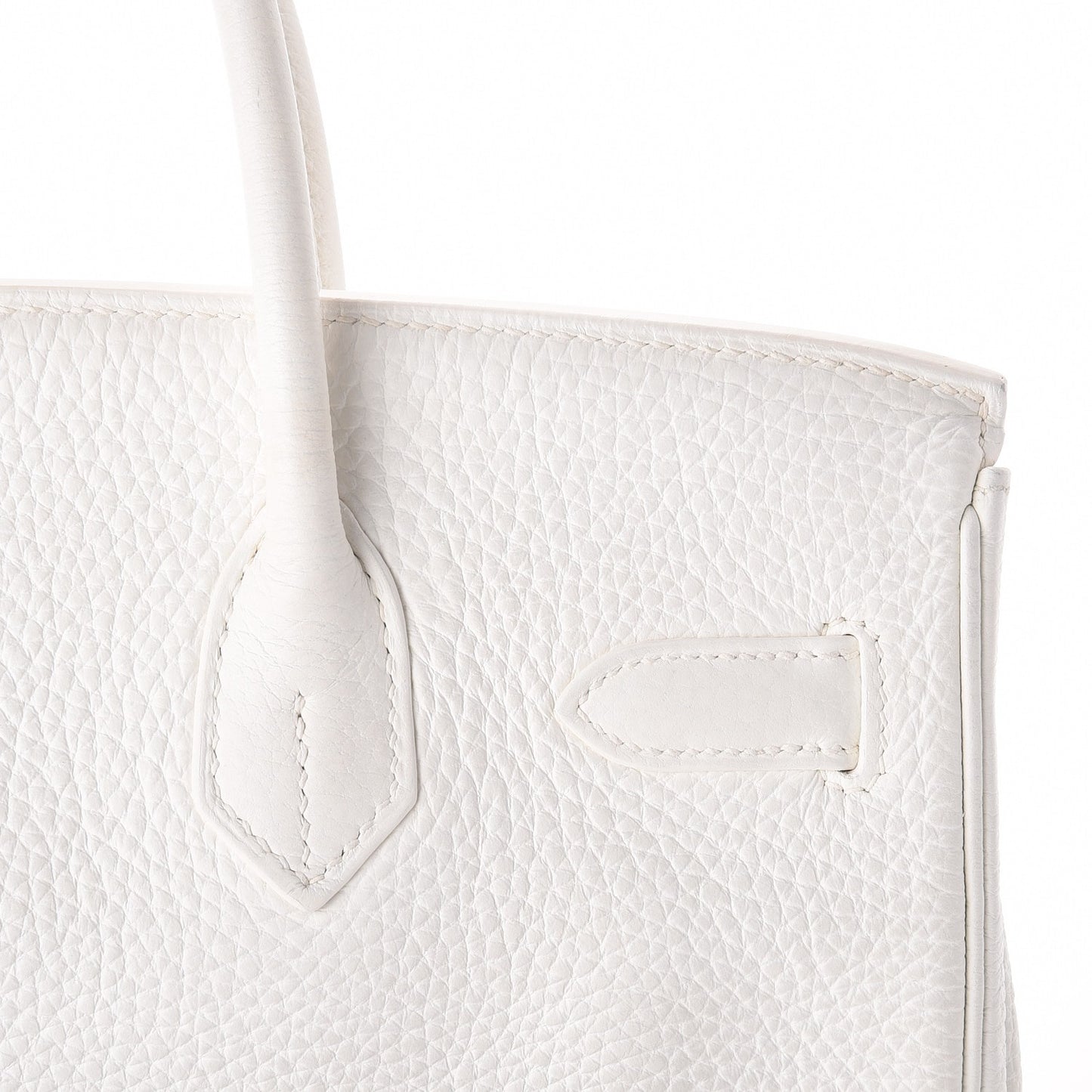 Taurillon Clemence Birkin 30 White
