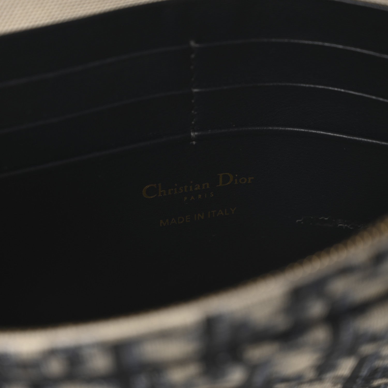Christian Dior Oblique Saddle Chain Pouch Blue 6 of 11