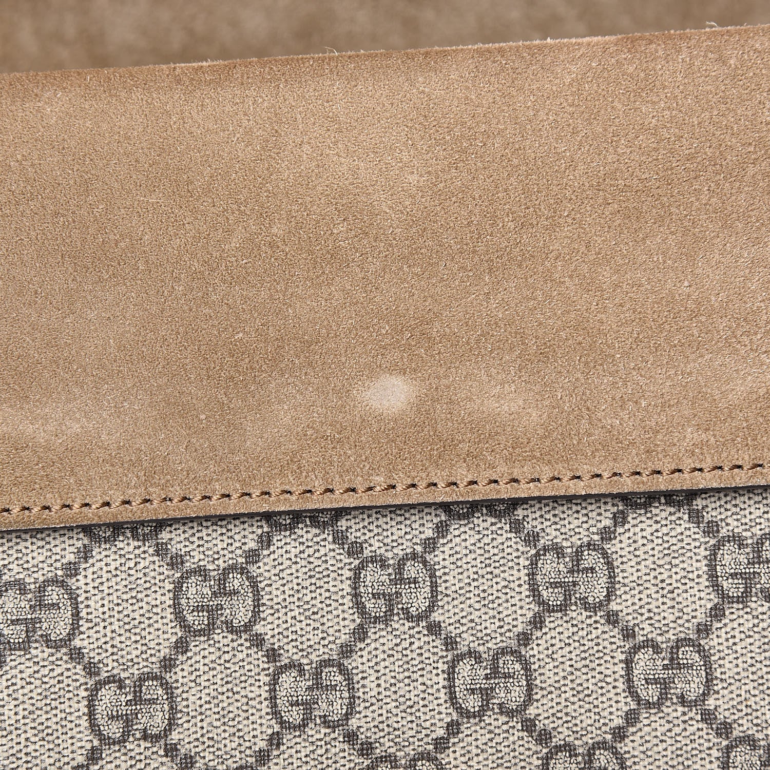 Gucci GG Supreme Monogram Small Dionysus Shoulder Bag Taupe 10 of 14