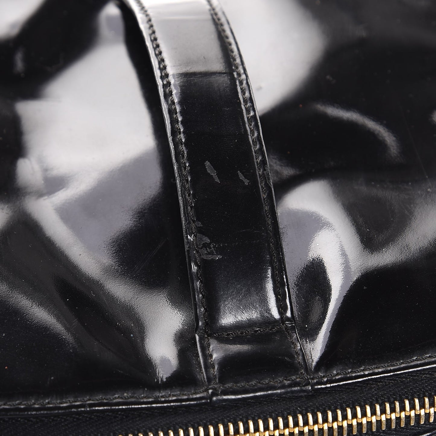 Patent Vanity Cosmetic Case Black