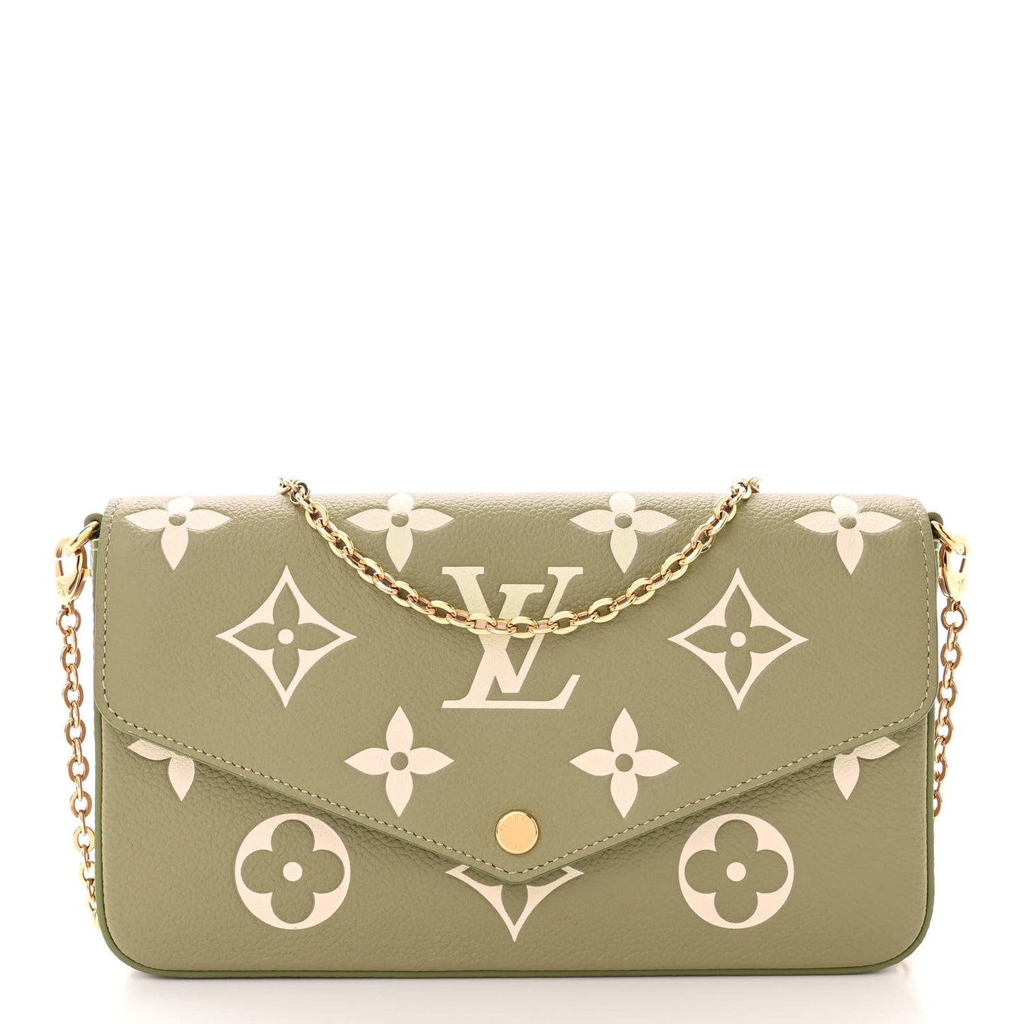 Empreinte Monogram Giant Felicie Pochette Khaki Creme