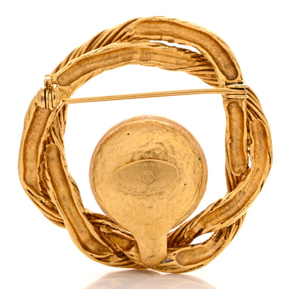 Chanel Pearl Twisted CC Brooch Gold 3 of 5