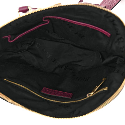 Burberry Heritage Grain Small Orchard Bowling Bag Damson Magenta 5 of 10