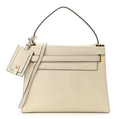 Valentino Garavani Grained Calfskin Medium My Rockstud Frame Bag Light Ivory 1 of 8