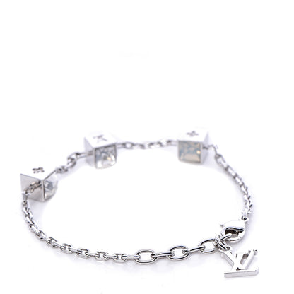 Louis Vuitton Swarovski Gamble Damier Bracelet Silver 3 of 5