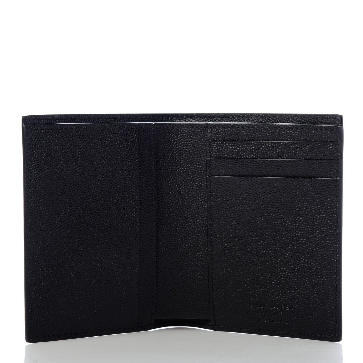 Saint Laurent Grain De Poudre Techno Credit Card Wallet Black 5 of 6