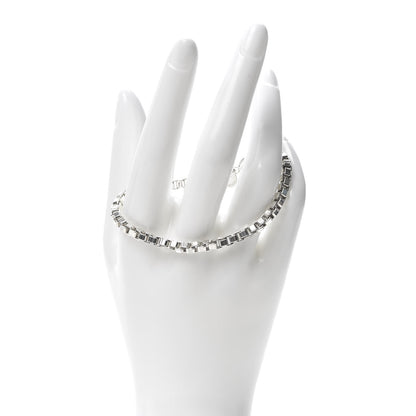Tiffany Sterling Silver 4mm Venetian Link Bracelet 2 of 7