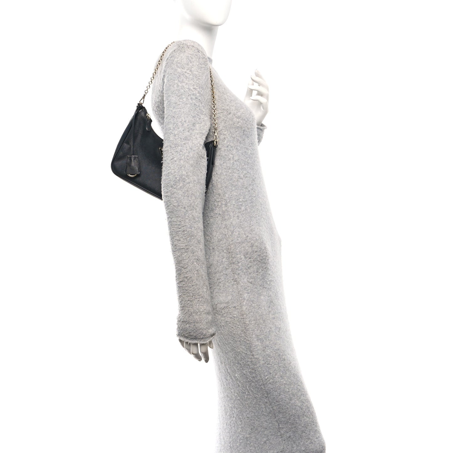 Saffiano Lux Re-Edition 2005 Shoulder Bag Black