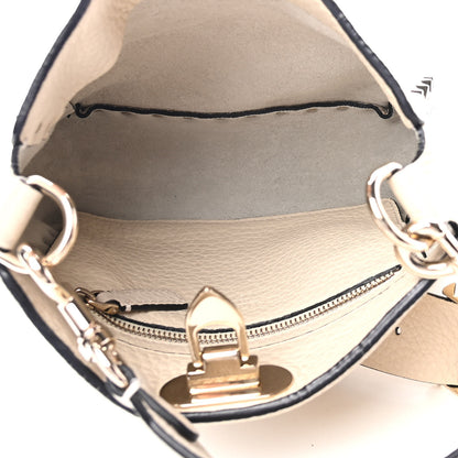 Valentino Garavani Pebbled Calfskin Mini Rockstud Flip-Lock Messenger Bag Light Ivory 4 of 4
