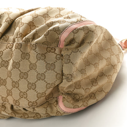 Gucci Monogram Medium D Gold Ring Hobo Pink 10 of 10