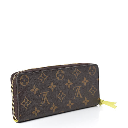 Louis Vuitton Monogram Clemence Wallet Acid Yellow 3 of 8