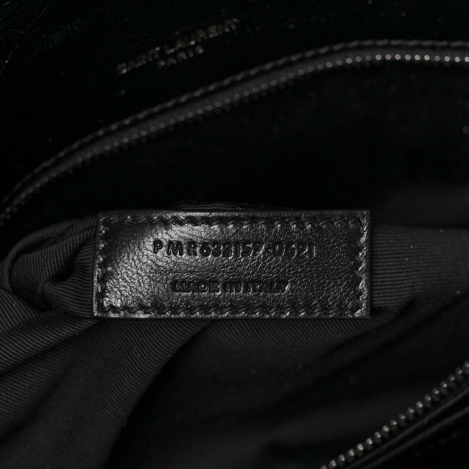 Saint Laurent Crinkled Calfskin Matelasse Monogram Large Niki Chain Satchel Black 7 of 11