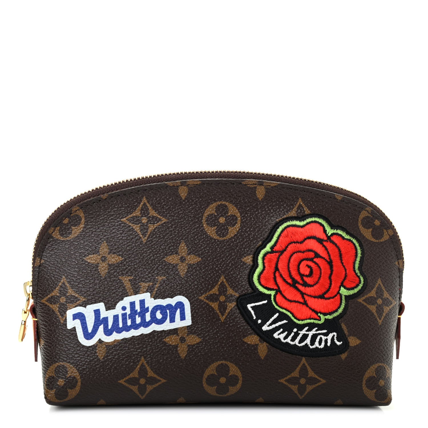Louis Vuitton Monogram Patches Cosmetic Pouch PM 1 of 7