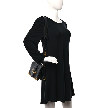 Prada City Calf Saffiano Cahier Bag Black 2 of 8