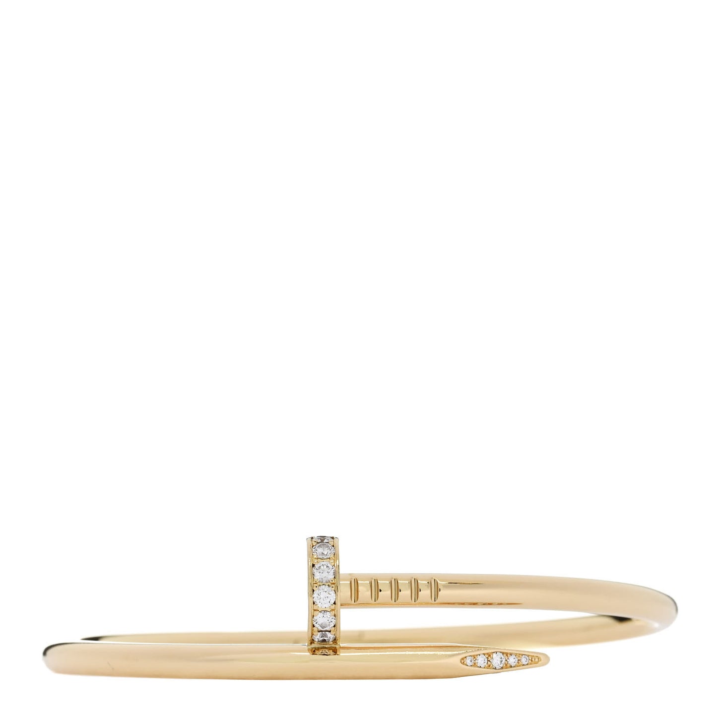 18K Yellow Gold Diamond Juste Un Clou Bracelet 17