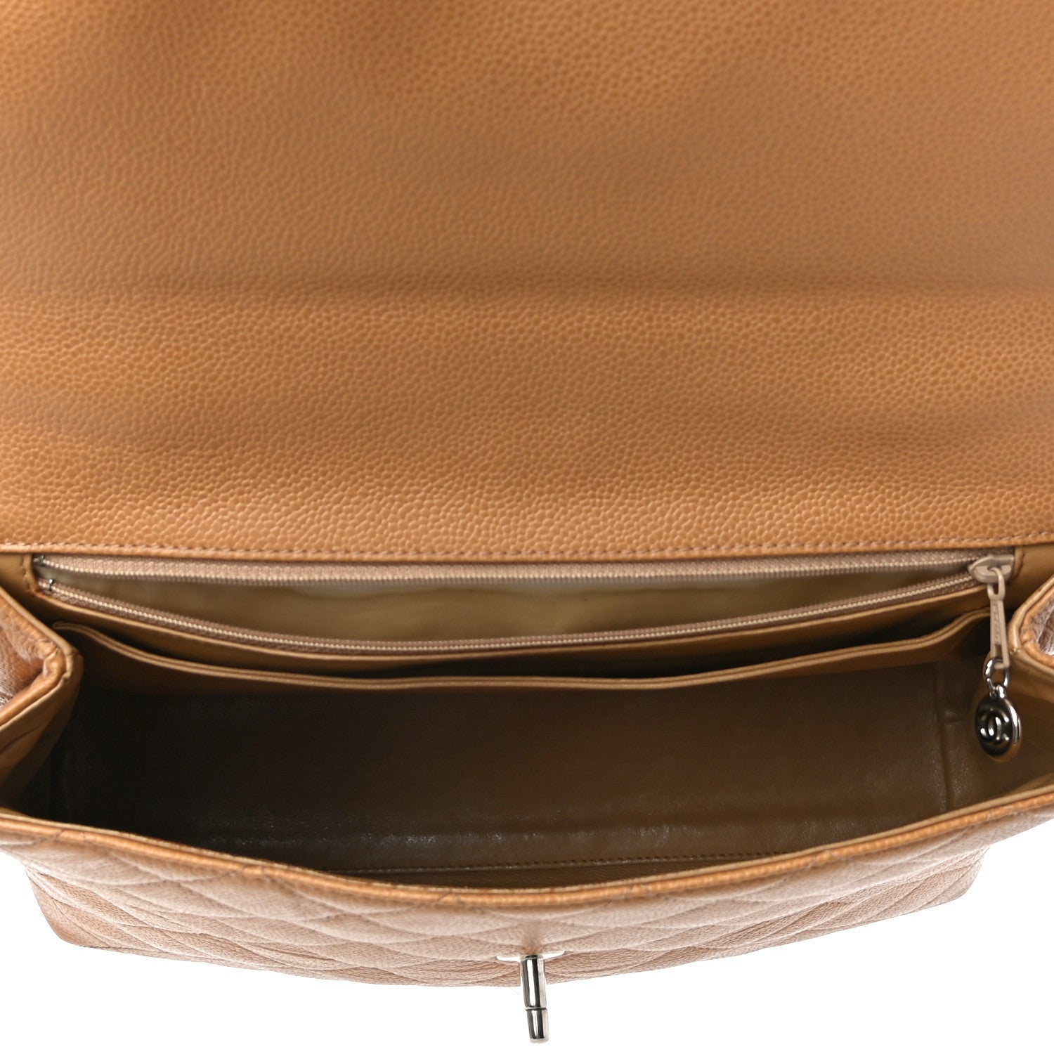 Chanel Caviar Quilted Jumbo Kelly Flap Beige 5 of 10