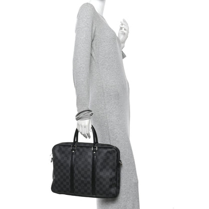 Louis Vuitton Damier Graphite Porte Documents Voyage PM 2 of 10