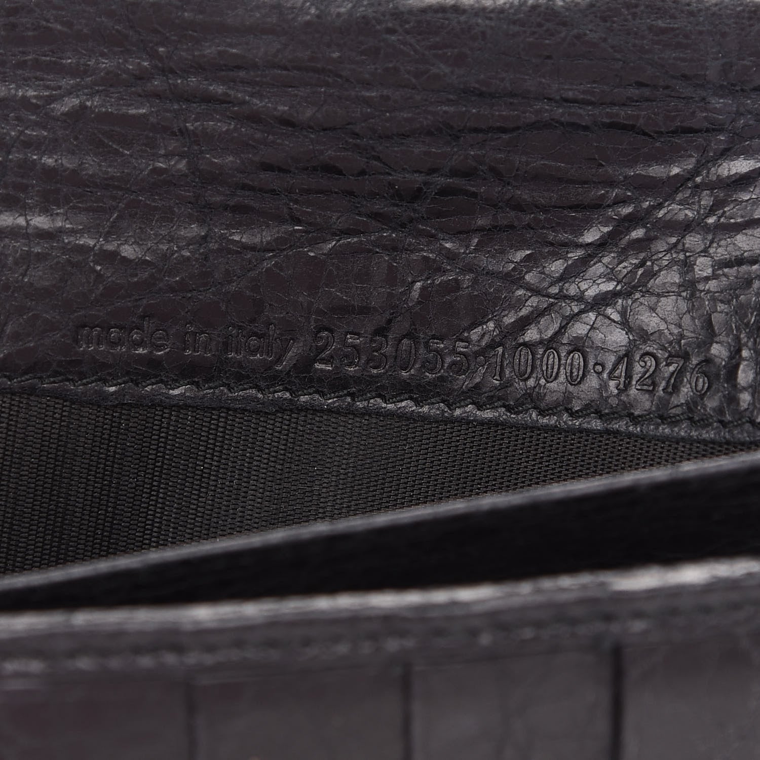 Balenciaga Agneau Giant 12 Silver Hardware Continental Wallet on Strap Black 7 of 10