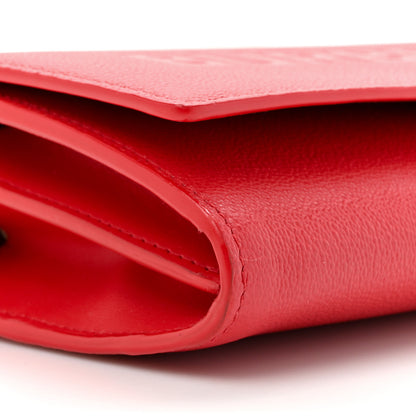 Burberry Calfskin Logo Hazelmere Wallet With Detachable Strap Red 9 of 13