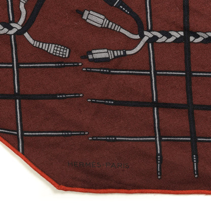 Hermes Cashmere Silk Losange Scarf 2 of 3