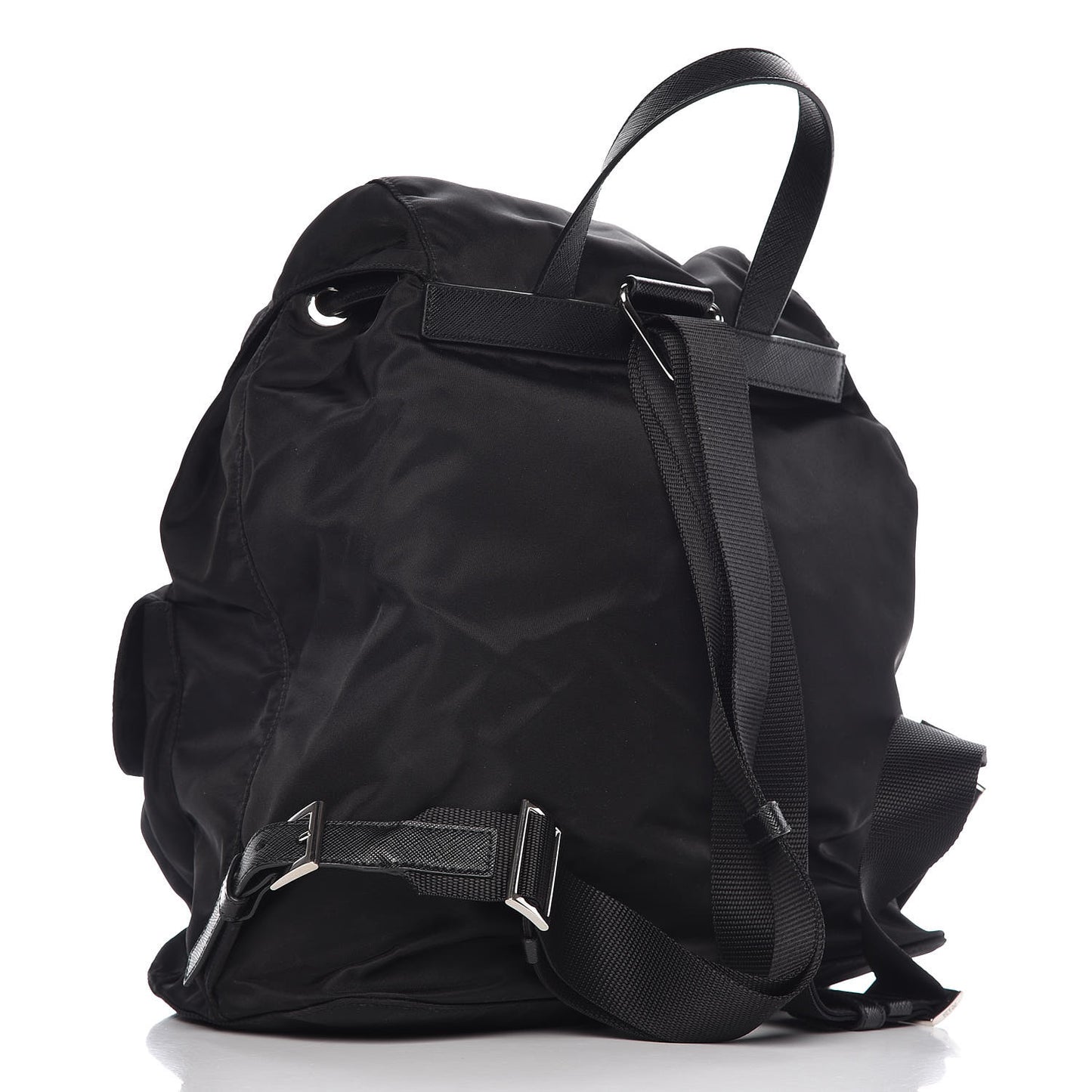 Tessuto Nylon Saffiano Robot Backpack Black
