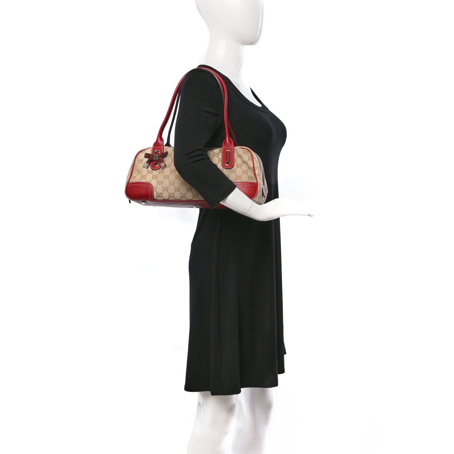 Monogram Small Princy Satchel Red