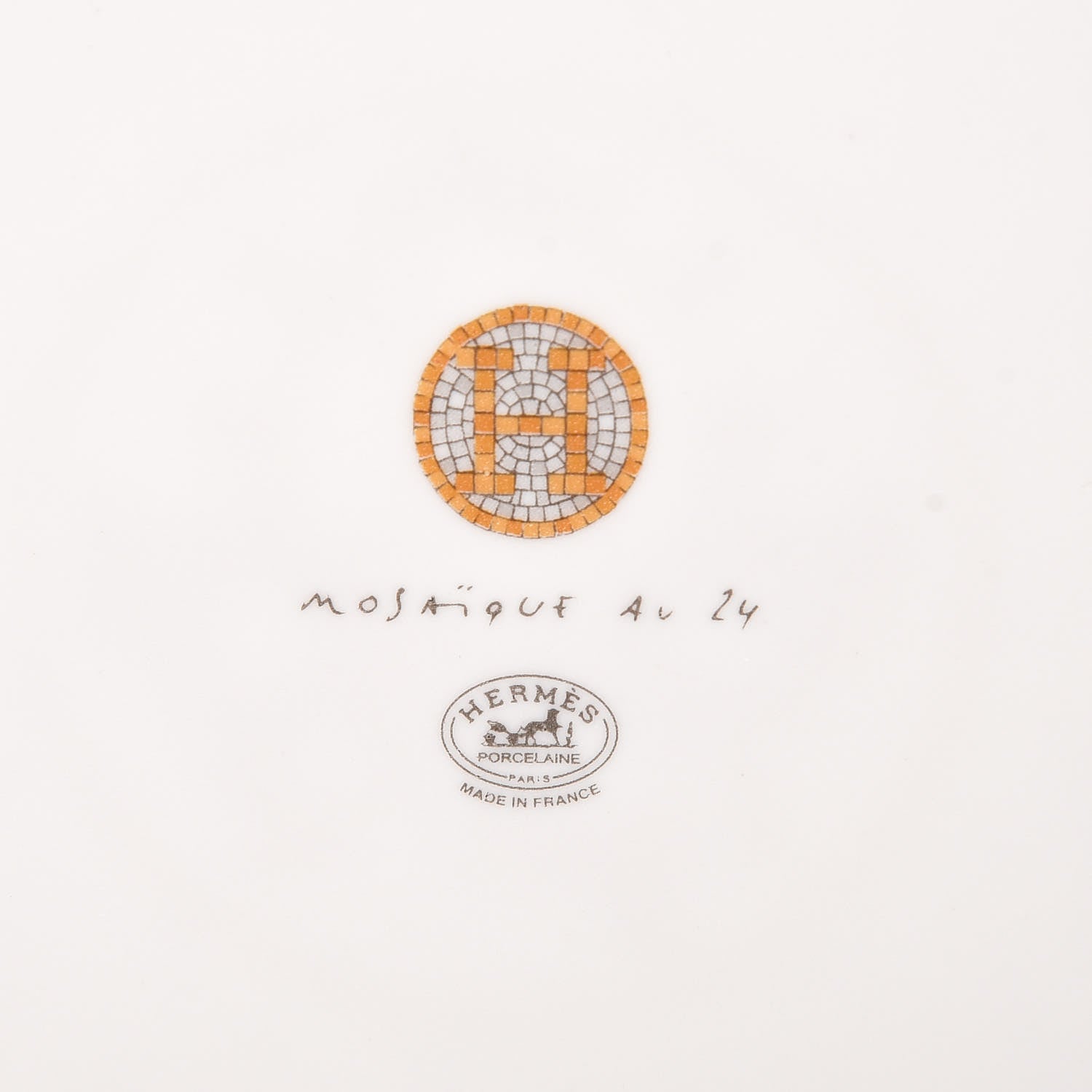 Hermes Porcelain Mosaique au 24 Sushi Plate 5 of 8