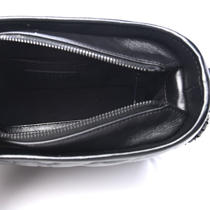 Chanel Aged Calfskin Chevron Quilted Small Gabrielle Hobo So Black 5 of 11