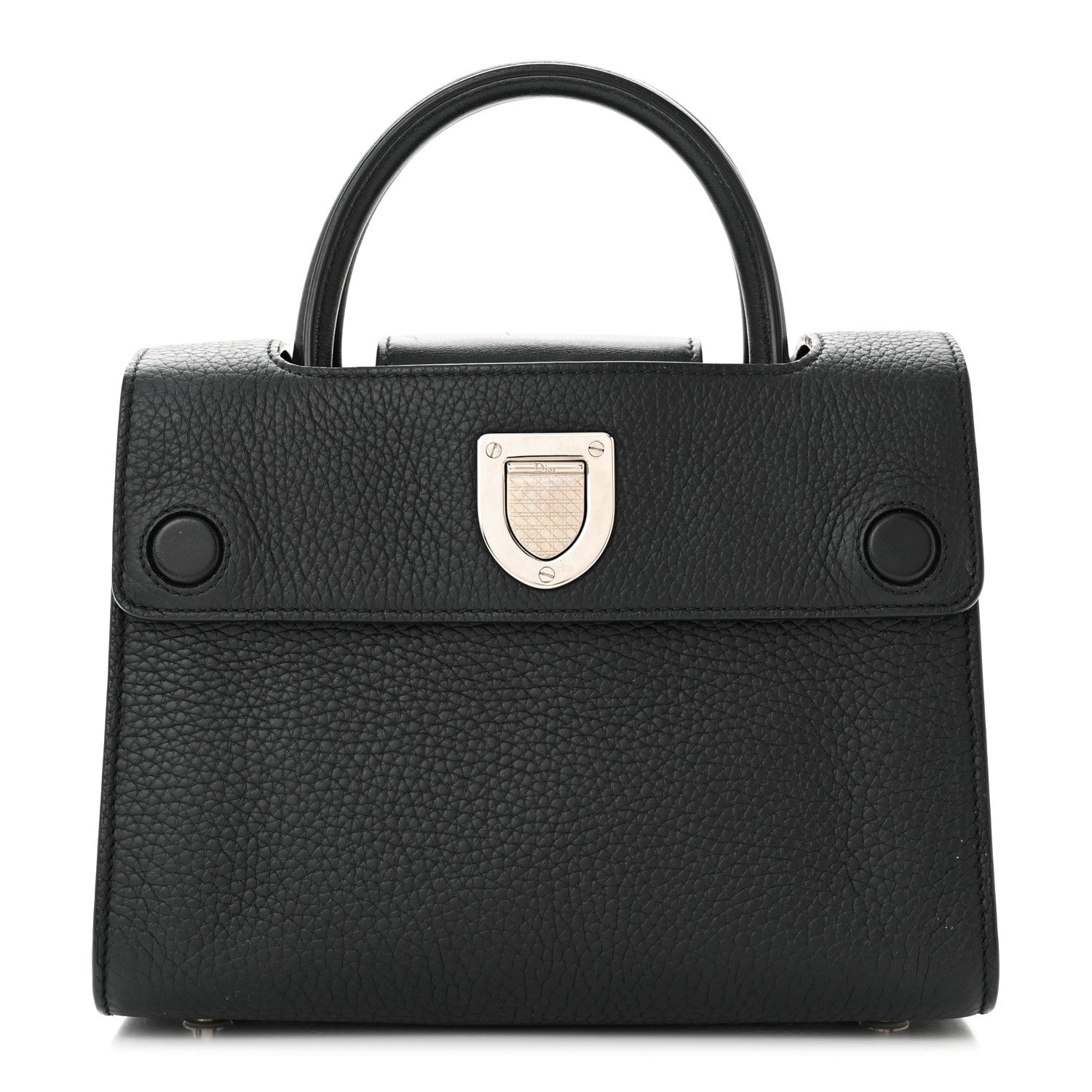 Christian Dior Grained Calfskin Diorever Flap Black 1 of 12