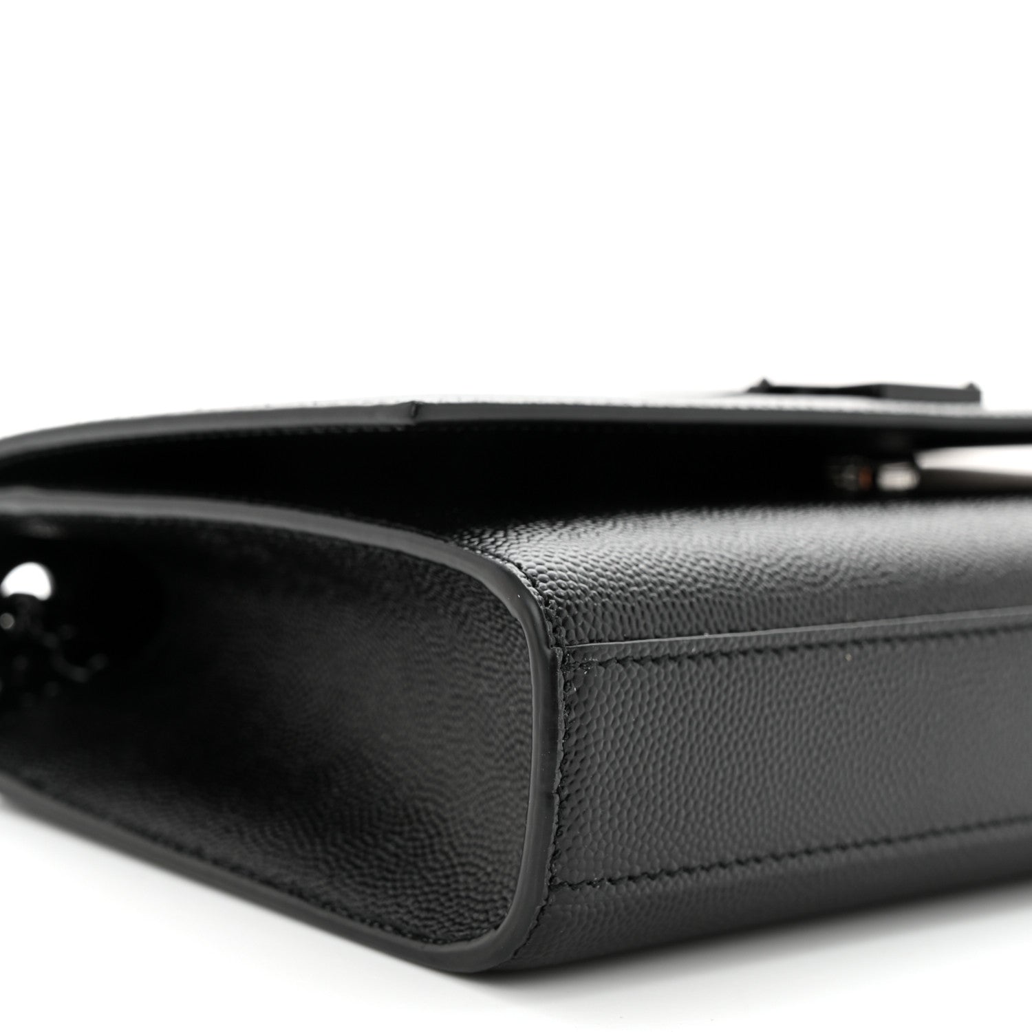 Saint Laurent Grain De Poudre Small Monogram Monochrome Kate Satchel Black 8 of 10
