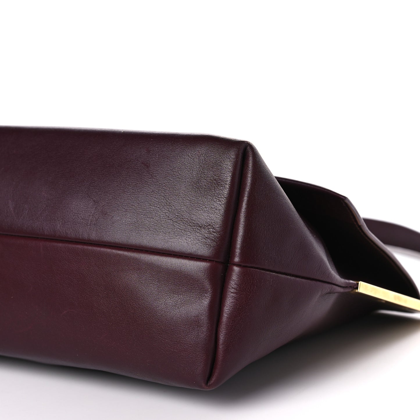 Smooth Calfskin Blade Flap Burgundy