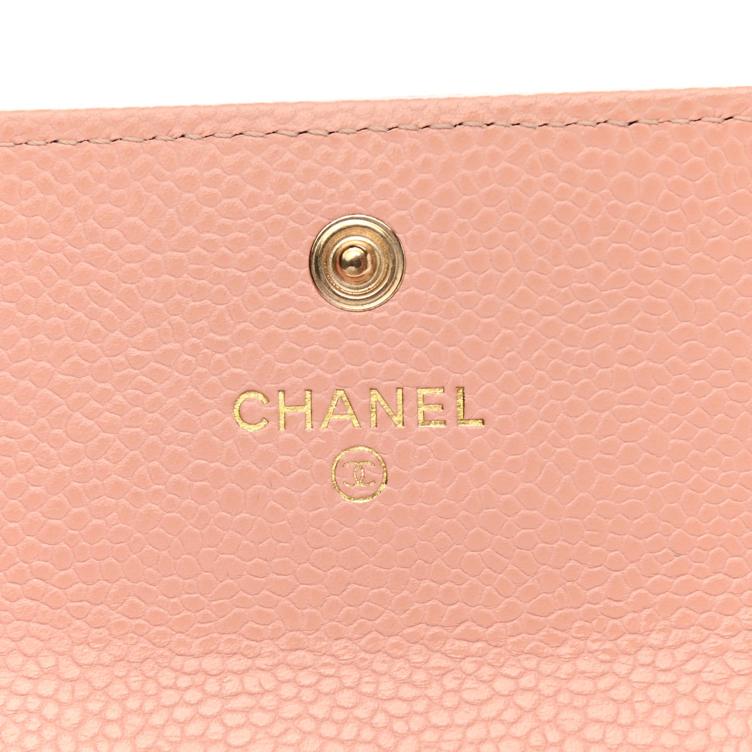 Chanel Caviar Quilted Boy Card Holder Wallet Light Pink 6 of 14