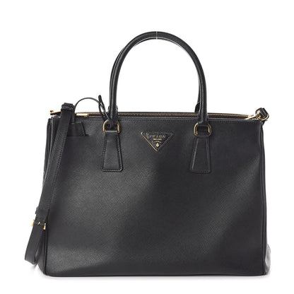 Prada Saffiano Medium Galleria Double Zip Tote Black 1 of 9