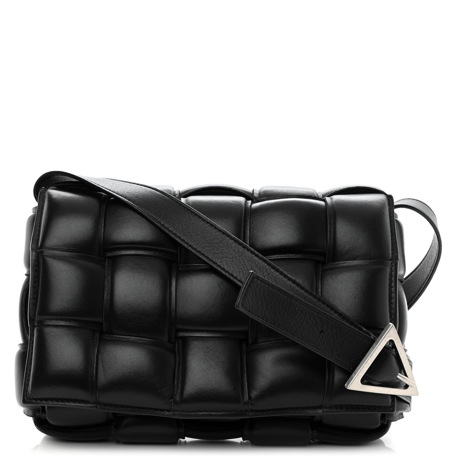 Bottega Veneta Nappa Maxi Intreccio Padded Cassette Crossbody Bag Black 1 of 11
