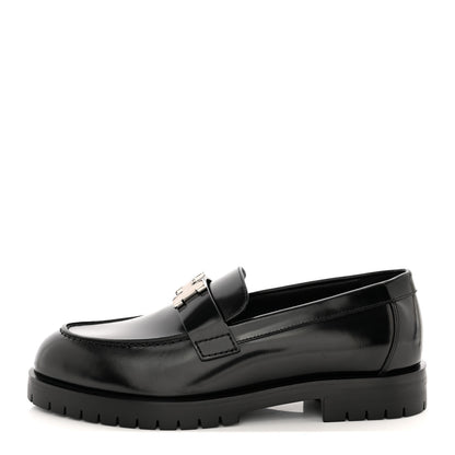 Hermes Calfskin Womens Faubourg Loafers 36 Black 1 of 9