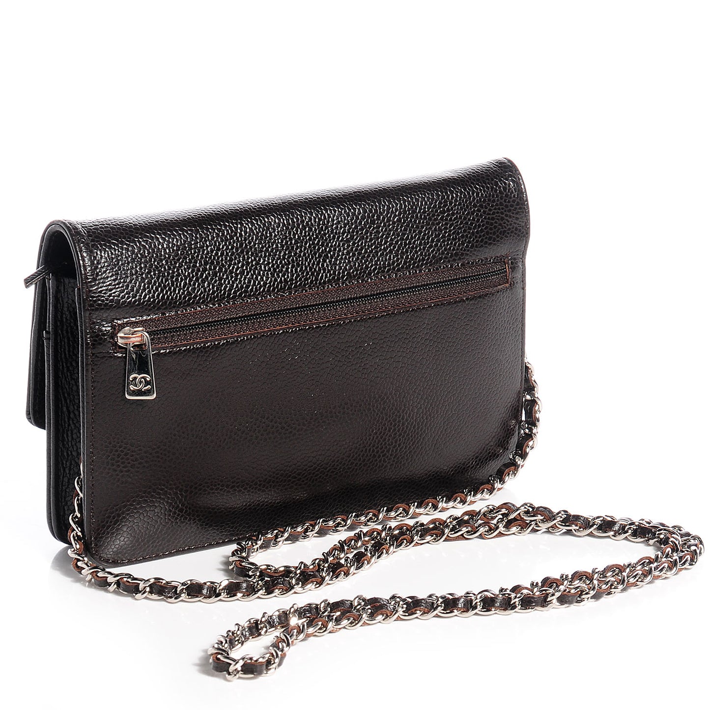 Caviar Timeless CC Wallet On Chain WOC Dark Brown