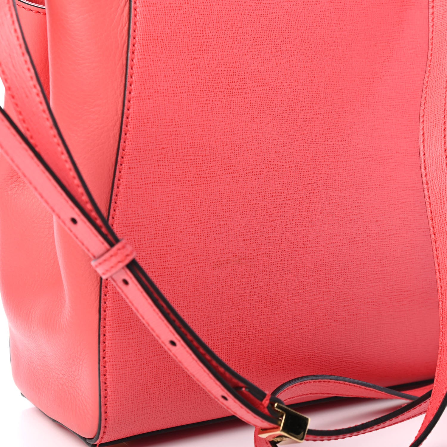 Fendi Vitello Elite Flamingo Petite 2Jours Tote Rosa Exstasy 5 of 5