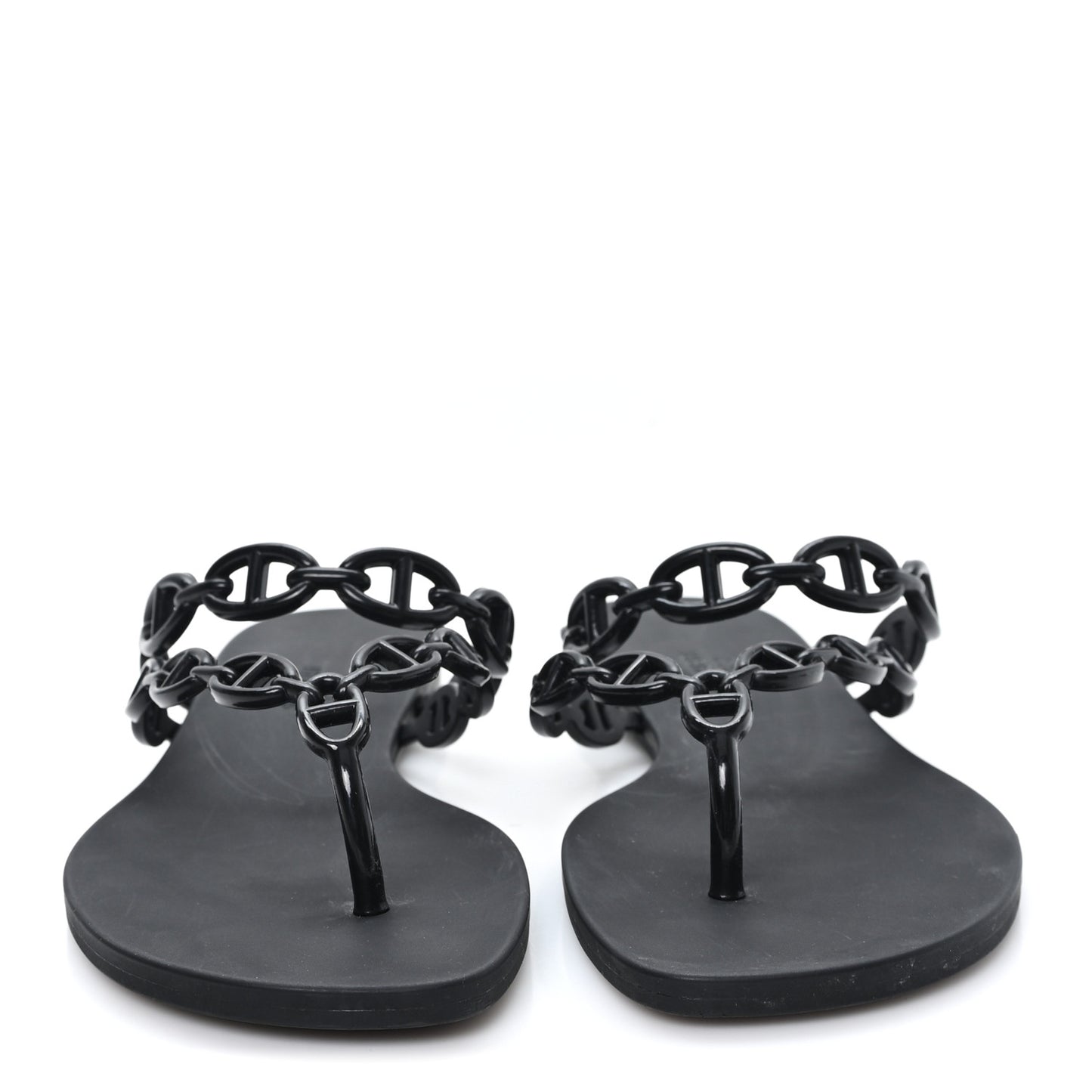 Rubber Chaine d'Ancre Island Sandals 39 Black