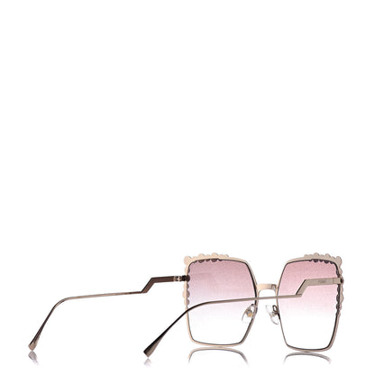 Fendi Square Dots Sunglasses FF 0259/S Gold 4 of 9