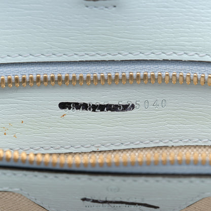 Gucci New Shangai Calfskin Tiger Savanah Textured Calfskin Medium Tote Chalky White Multicolor 6 of 11