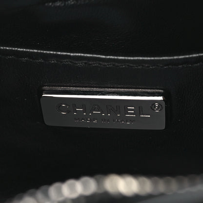 Chanel Rabbit Fur Baguette Crystal CC Bag Black 6 of 8