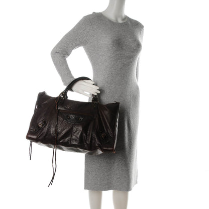 Balenciaga Chevre Classic Hardware Work Chocolate 2 of 9