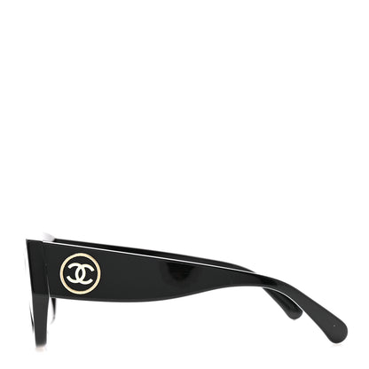 Chanel Acetate Polarized Square Sunglasses 5506 Black 3 of 8
