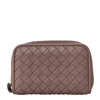 Bottega Veneta Nappa Intrecciato Zip Around Coin Purse Truffle 1 of 8