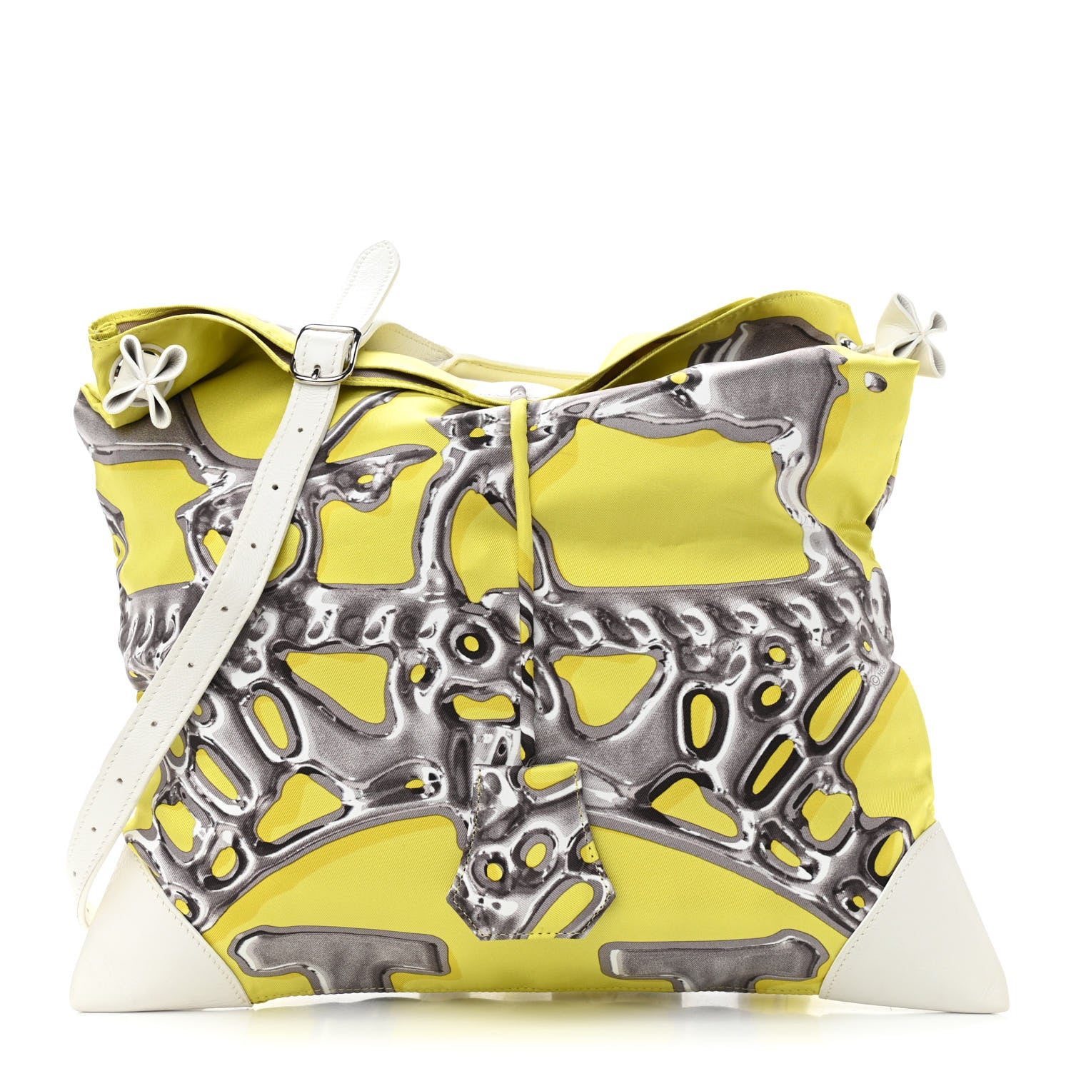 Hermes Silk Vif Argent Silky City 33 PM Lime 3 of 10