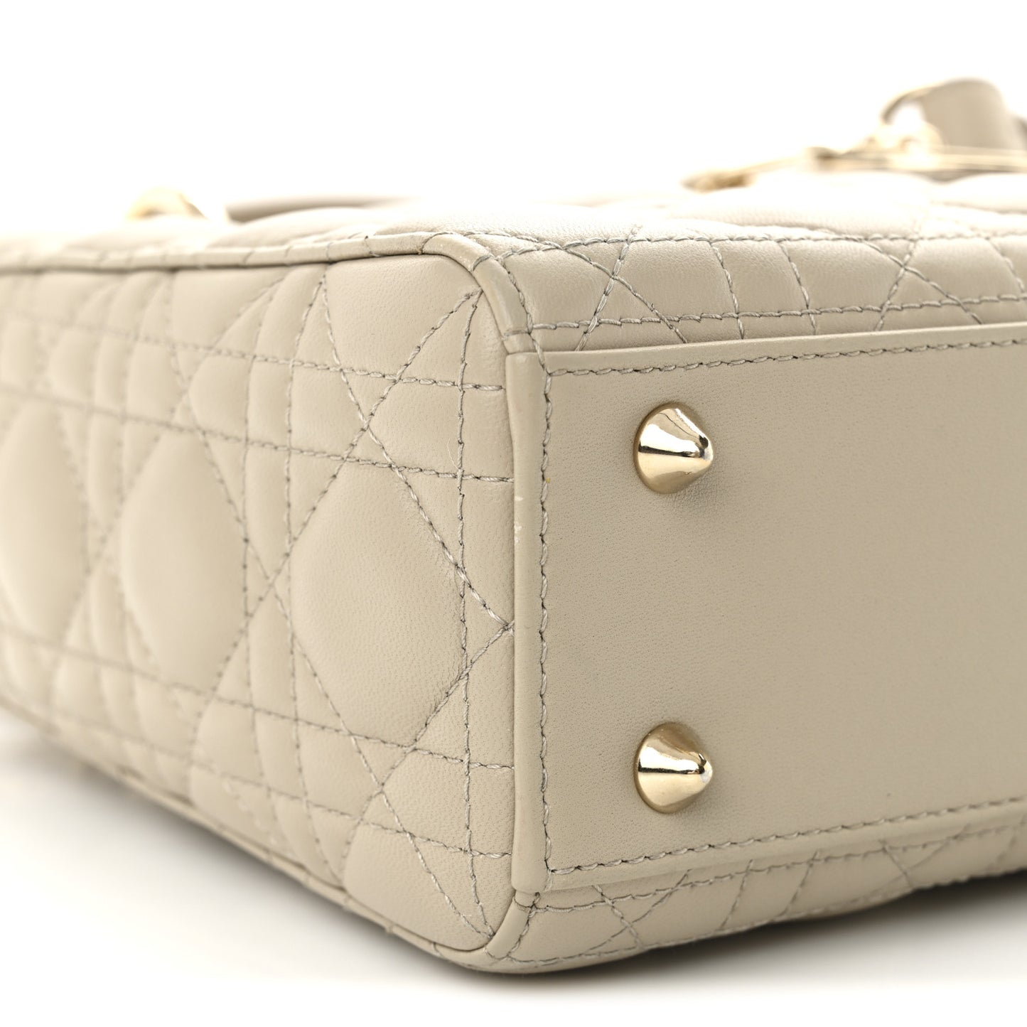 Lambskin Cannage Small My ABCDior Lady Dior Beige