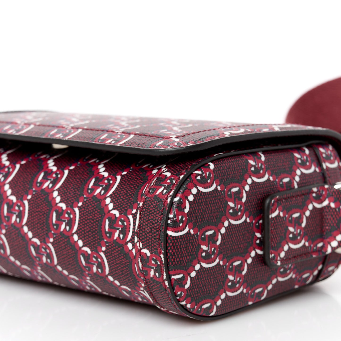 GG Shadow Monogram Super Mini Shoulder Bag Rosso Ancora Red